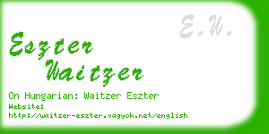 eszter waitzer business card